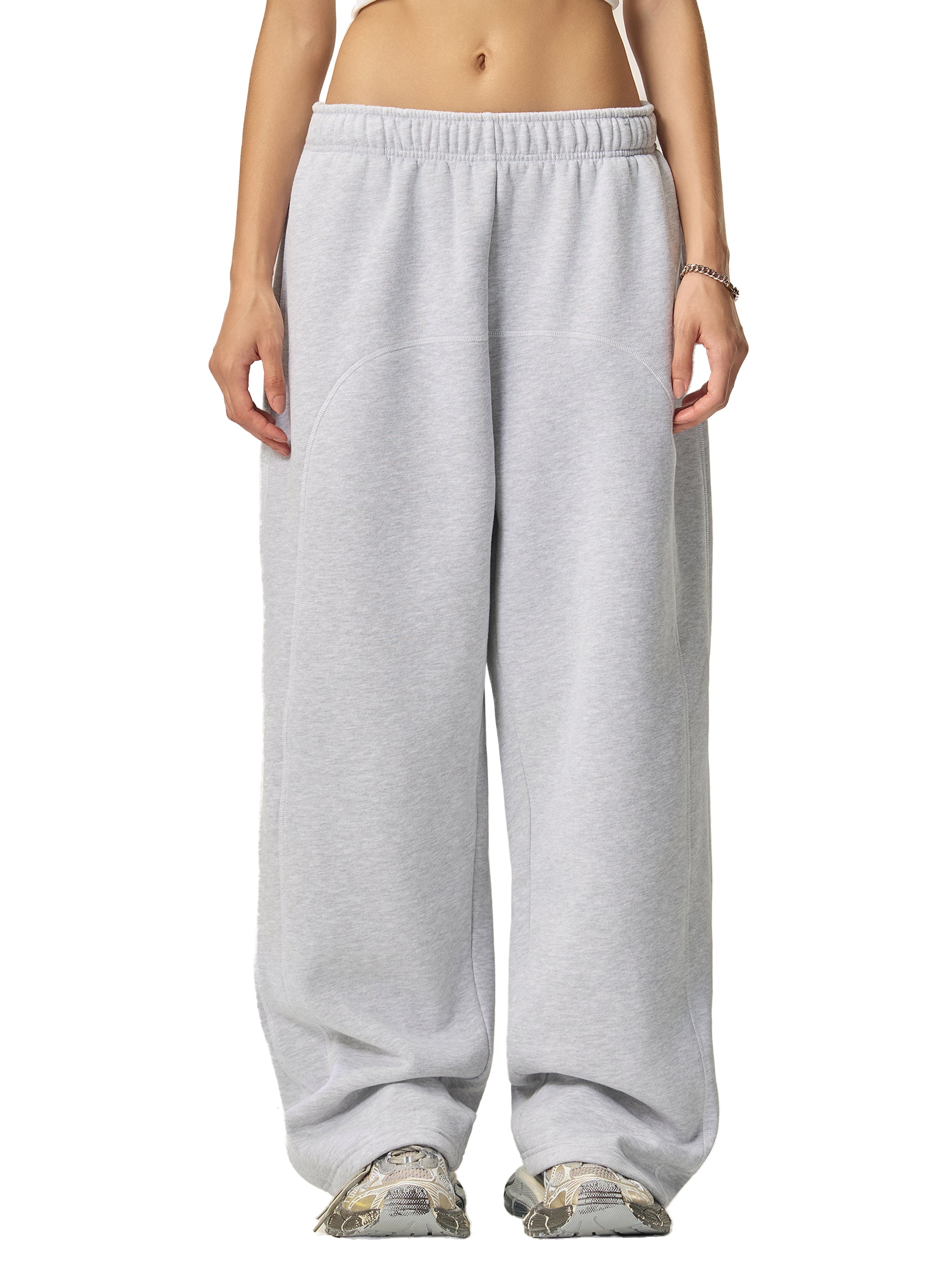 Contrast stitched sweatpants